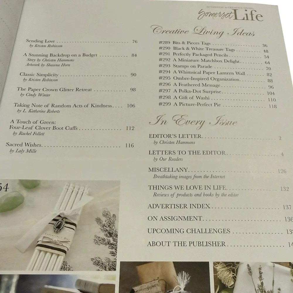 Somerset Life Memories Magazine Lot 3 Issues Creative Living Scrapbooking Art